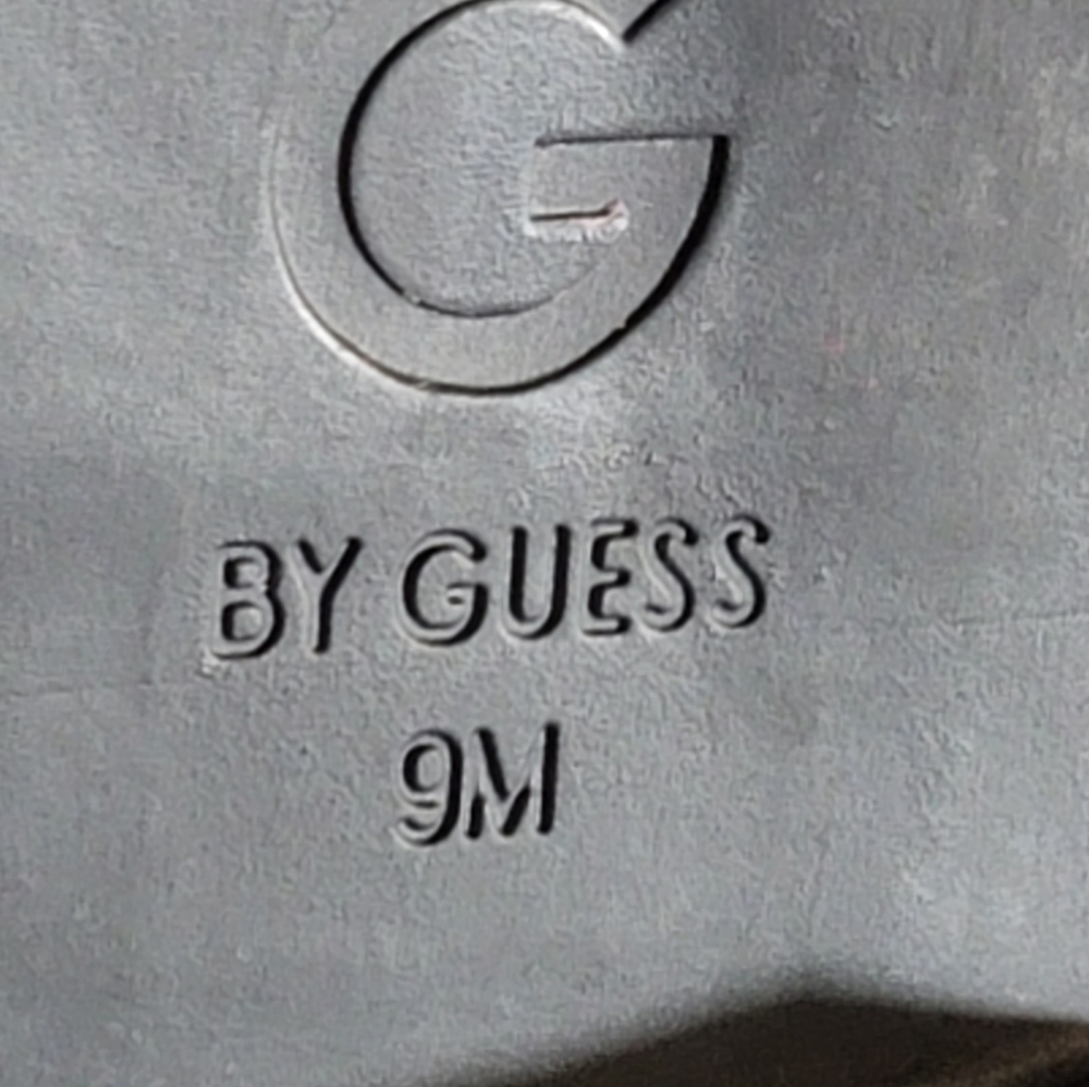 G BY GUESS moto combat boots 9 motorcycle buckles lace up - Picture 8 of 8